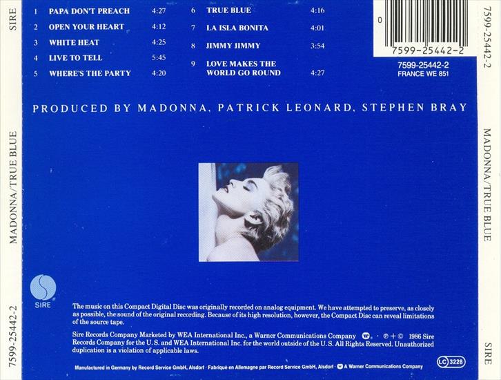 Madonna - True Blue Remaster  1986 - back.jpg